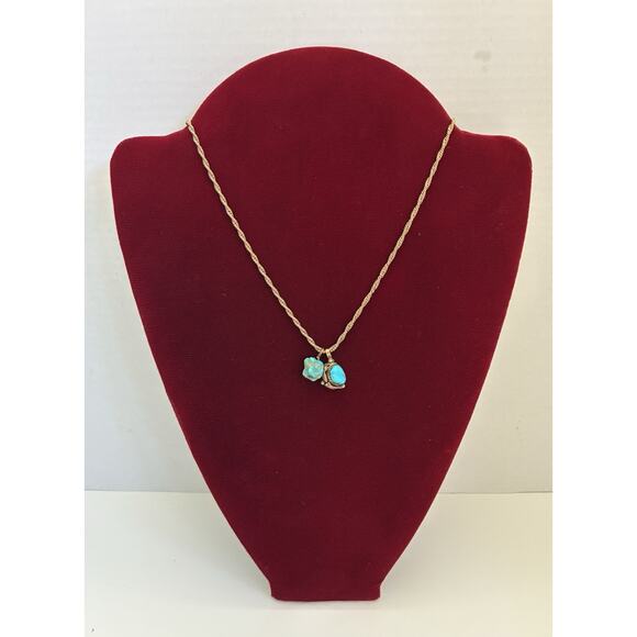 LUCY CALLADITTO Native American Navajo Sterling Turquoise Pendant Necklace - Picture 1 of 10